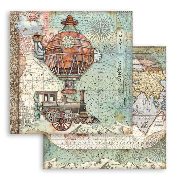 Scrapbooking Craft Papier Set for scrapbooking 30x30 - Stamperia - Sir Vagabond