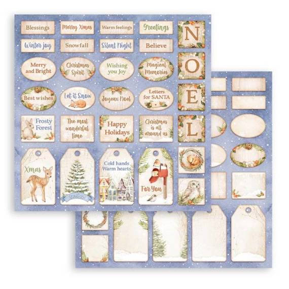 Scrapbooking Craft Papier Set for scrapbooking 30x30 - Stamperia - Winter Valley