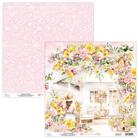 Scrapbooking Paper 30x30 - Mintay - Blossom Serenity 01