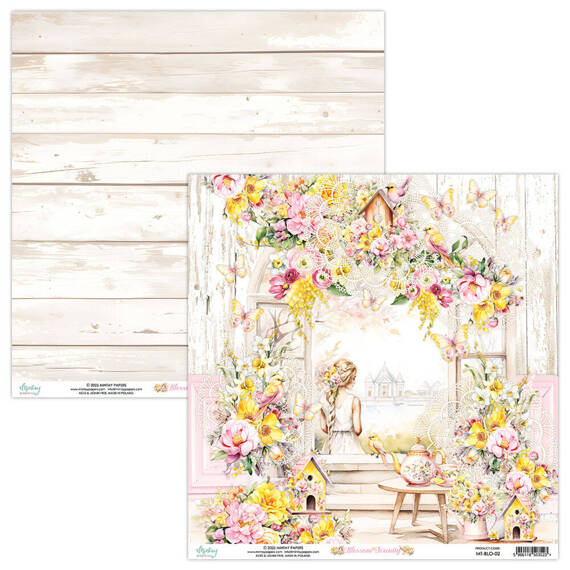 Scrapbooking Paper 30x30 - Mintay - Blossom Serenity 02