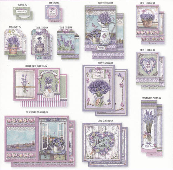 Set of cards and tags for scrapbooking - Stamperia - Provence