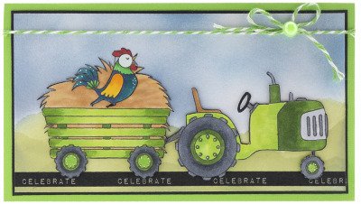 Stamp - StudioLight - Favourites No. 424 farm cow pig tractor