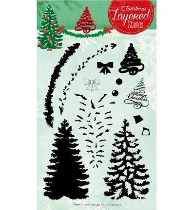 Stamp - StudioLight - Layered Christmas No. 07 - Christmas tree