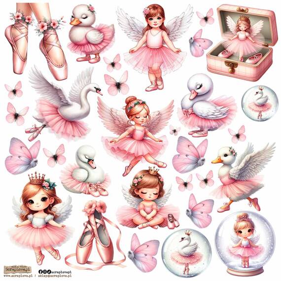 Stickers - ScrapLove - Ballet Pink