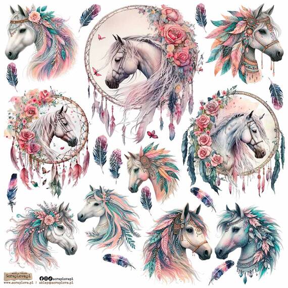 Stickers - ScrapLove - Boho Horse