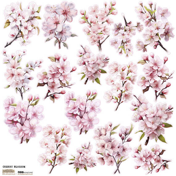 Stickers - ScrapLove - Cherry Blossom apple blossom