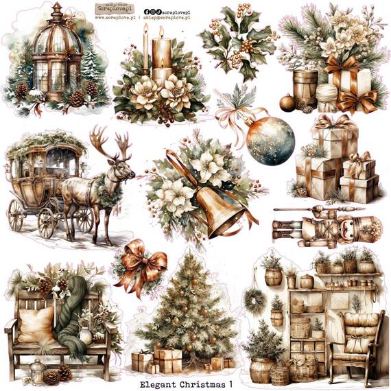 Stickers - ScrapLove - Elegant Christmas