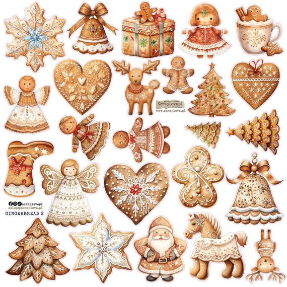 Stickers - ScrapLove - Gingerbread 2