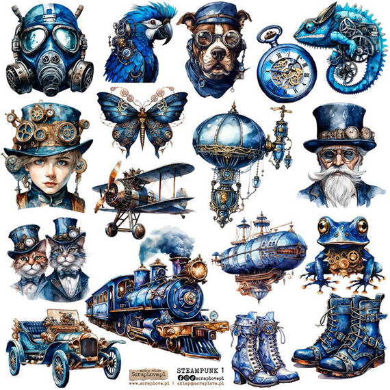 Stickers - ScrapLove - Steampunk 1