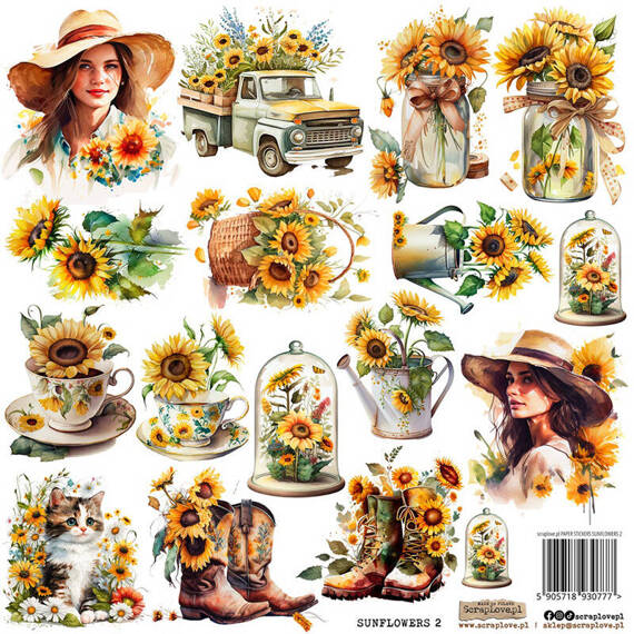 Stickers - ScrapLove - Sunflowers 2