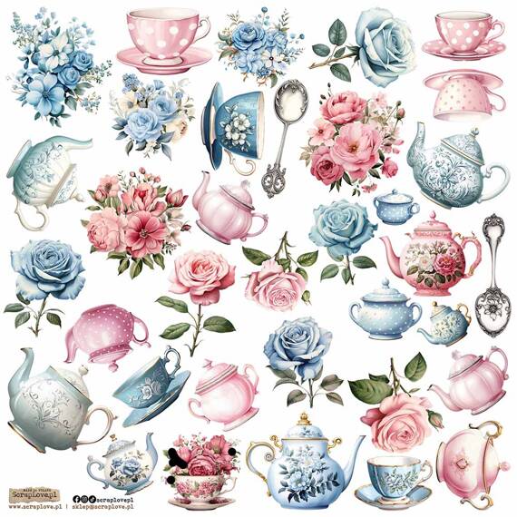 Stickers - ScrapLove - Tea Roses 1