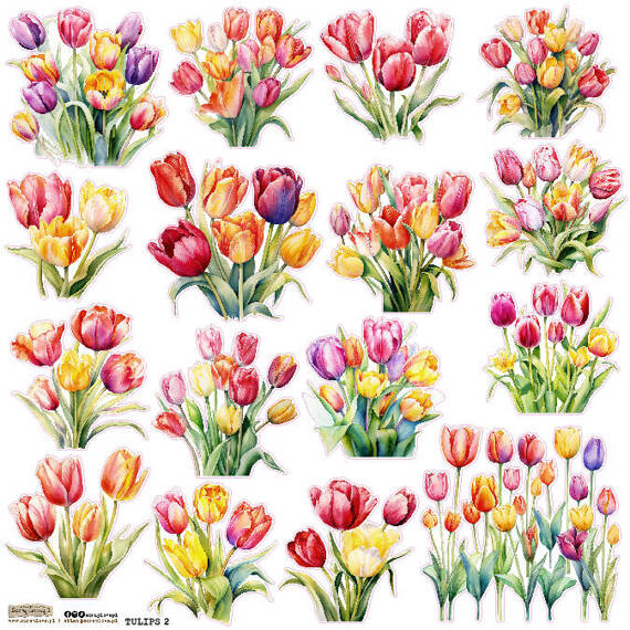 Stickers - ScrapLove - Tulips 2