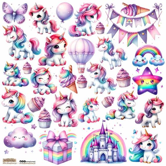 Stickers - ScrapLove - Unicorn 2