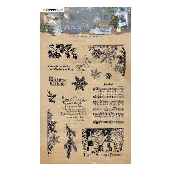 StudioLight - Transparent Stamp - Vintage winter elements