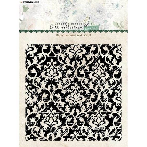 Transparent Stamp - StudioLight - Background baroque damask & script no. 141