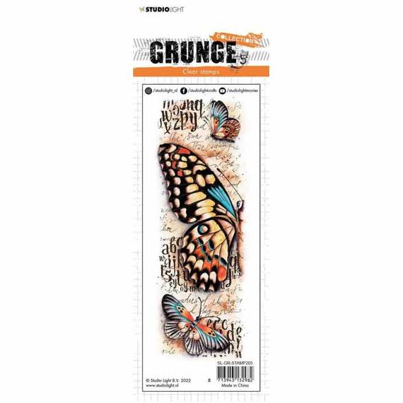 Transparent Stamp - StudioLight - Butterfly Grunge Collection butterflies