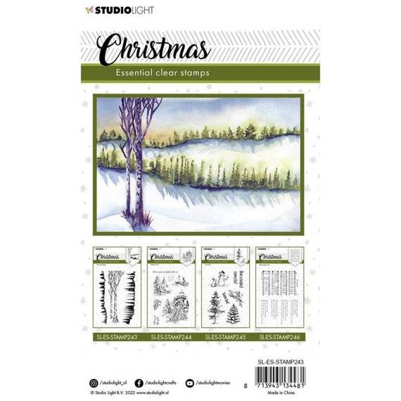 Transparent Stamp - StudioLight - Christmas Tree landscape tree stamp