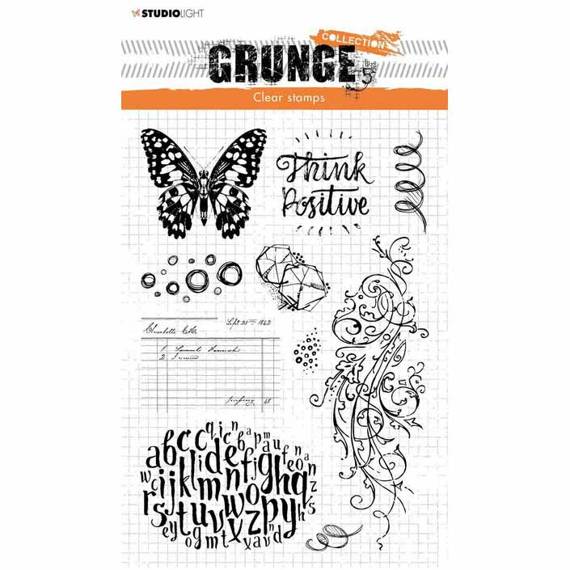 Transparent Stamp - StudioLight - Elements Butterfly Grunge Collection