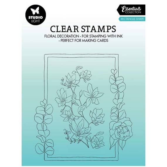 Transparent Stamp - StudioLight - Rectangle rectangular flower frame