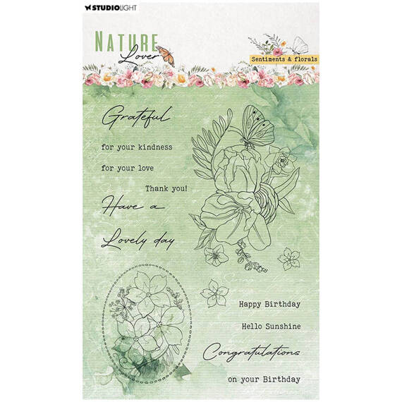 Transparent Stamp - StudioLight - Sentiments and Florals