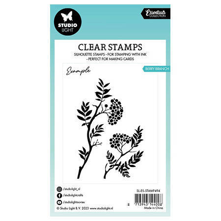 Transparent stamp - StudioLight - Berry branch rowan tree