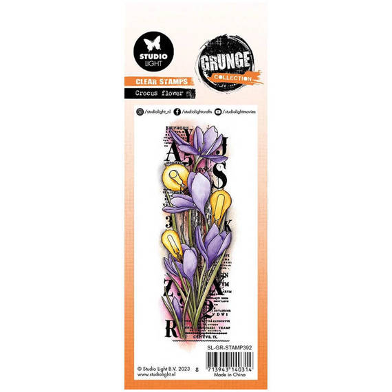 Transparent stamp - StudioLight - Crocus flower crocuses