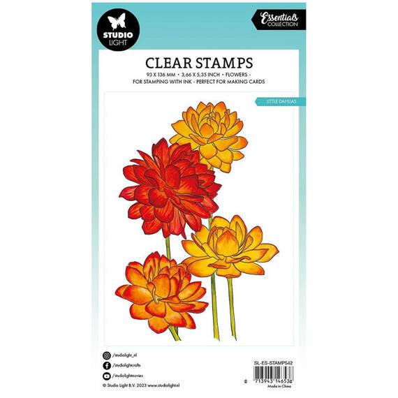 Transparent stamp - StudioLight - Little dahlias dahlias