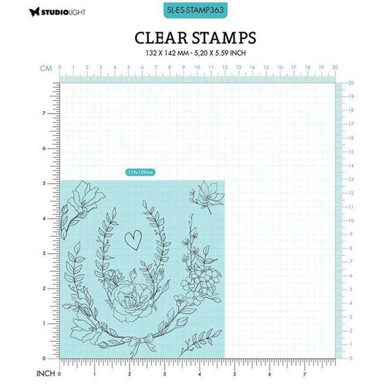 Transparent stamp - StudioLight - Oval flowers