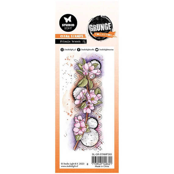 Transparent stamp - StudioLight - Primula branch primula flowers
