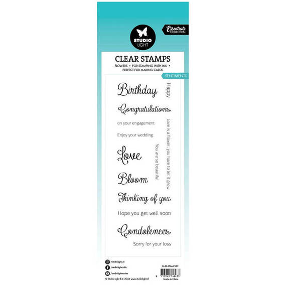 Transparent stamp - StudioLight - Sentiments lettering for various occasions