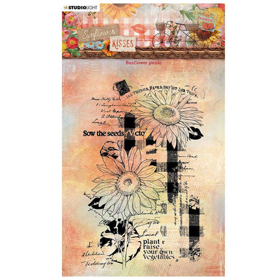 Transparent stamp - StudioLight - Sunflower picnic sunflowers