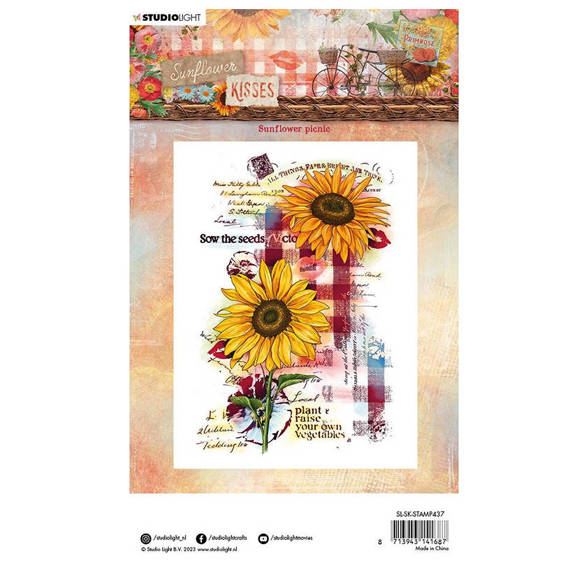 Transparent stamp - StudioLight - Sunflower picnic sunflowers