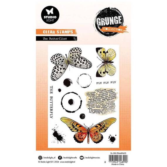 Transparent stamp - StudioLight - The Butterflies butterflies