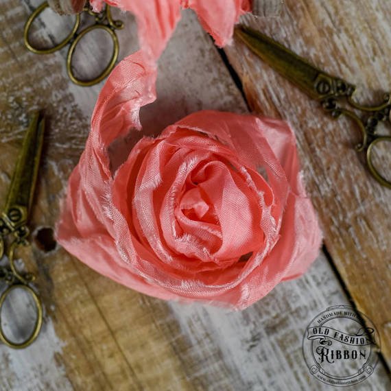 Vintage old fashion ribbon - English pink 