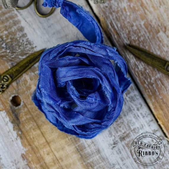 Vintage old fashion ribbon - blue