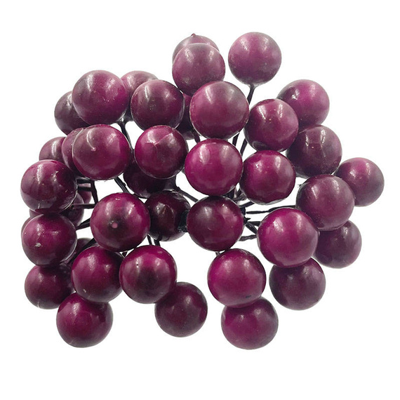 burgundy and purple berries of mountain ash