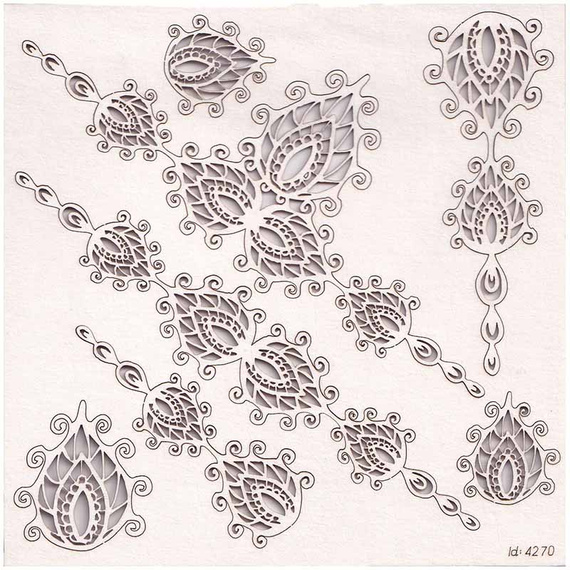 Chipboard Mehendi - borders