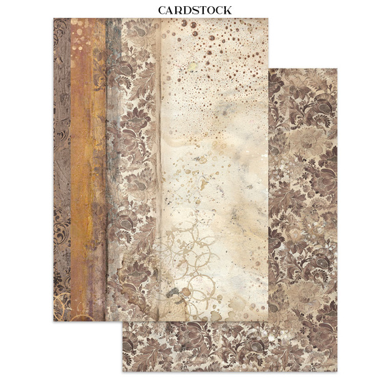 Junk Journal set of papers, stickers and elements - Coffee & Chocolate - Stamperia 