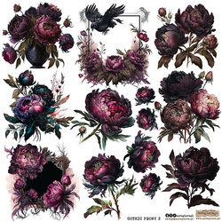 Stickers - ScrapLove - Gothic peonies 2