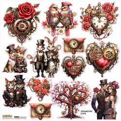 Stickers - ScrapLove - Steampunk Love