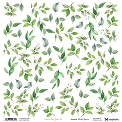 Scrapbooking paper 30x30 - ScrapAndMe - Leaves 16 - cut-out sheet