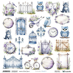 Scrapbooking paper 30x30 - ScrapAndMe - Elements 11 - cut-out sheet