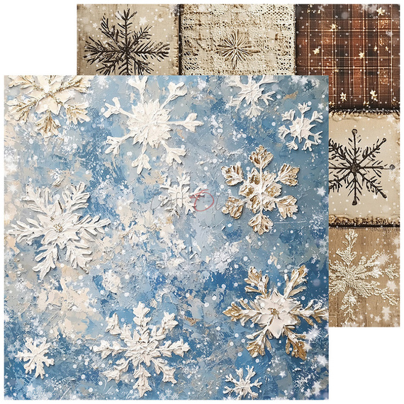 Set of scrapbooking papers 15x15 - Craft o'clock - Jolly Season
