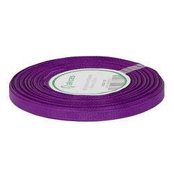 Ribbon / grosgrain ribbon 6mm dark purple 22.5mb