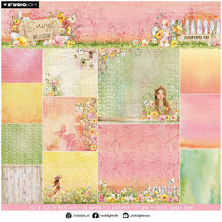 Scrapbooking Craft Papier Set for scrapbooking 20x20 - StudioLight - Spring Meadow