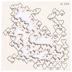 Chipboard - Little Background - Alice in Wonderland