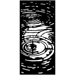 Stencil mixed Media 3D 12x25cm - Herbarium Silvae water pattern - Stamperia