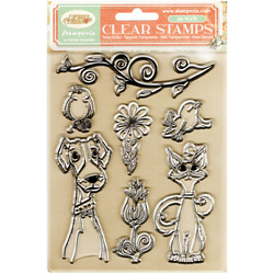 Transparent stamp - Furry Friends animal - Stamperia