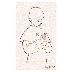 Chipboard  First Communion -boy's silhouette - 1 pcs
