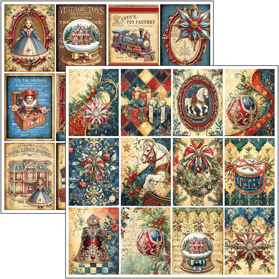 30x30cm paper set - Patterns Pad - Ciao Bella - Toy Shop